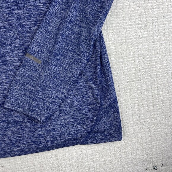 Nike Dri Fit Running Men's Large Blue/Purple 1/4 Zip Pullover 683485-457 Shirt - Picture 5 of 16